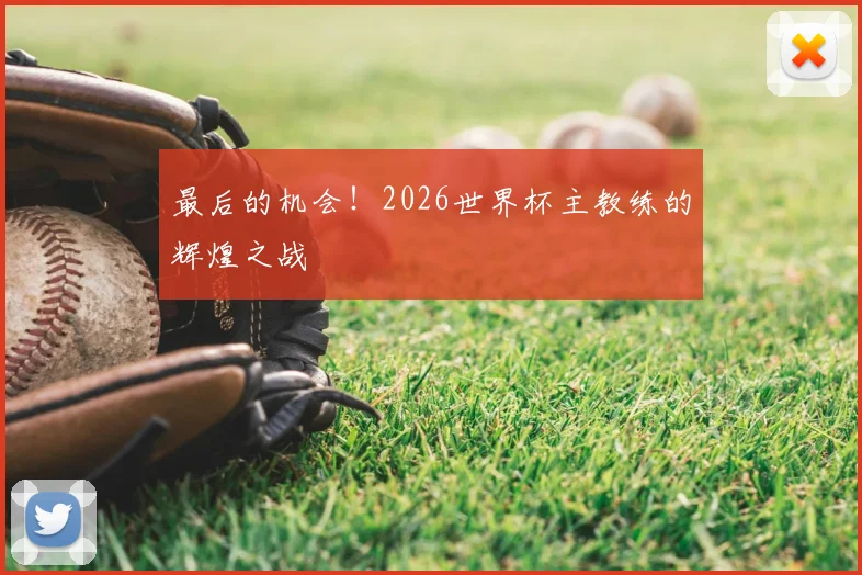 最后的机会!2026世界杯主教练的辉煌之战